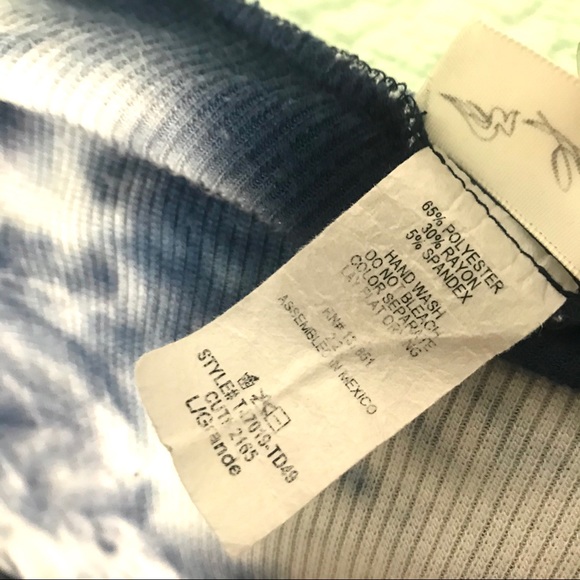 TIE DYE SHORT SLEEVED SHIRT indigo blue retro hippie cotton Tee twist front - Picture 7 of 8